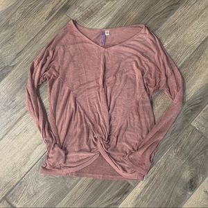 Pink blouse top